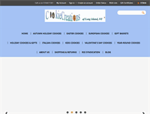 Tablet Screenshot of cookiecreationsli.com